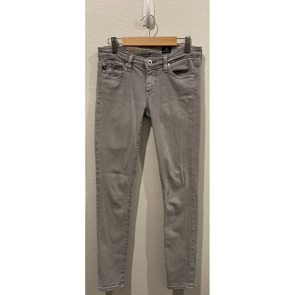 ADRIANO GOLDSCHMIED The Legging Ankle Super Skinny Ankle Grey Jeans - Picture 1 of 6